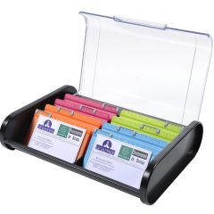 Boîte pour 400 cartes de Visites avec couvercle : EXACOMPTA image