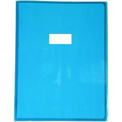 Protège-cahier - 240 x 320 mm - Bleu transparent : CLAIREFONTAINE Cristalux modèle