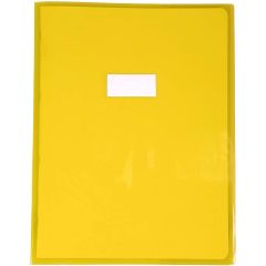 Protège-cahier - 240 x 320 mm - Jaune transparent : CLAIREFONTAINE Cristalux Visuel