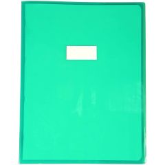 Protège-cahier - 240 x 320 mm - Vert transparent : CLAIREFONTAINE Cristalux photo
