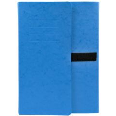 742E EXACOMPTA Chemise à Bande Velcro et 3 rabats Dos bleu