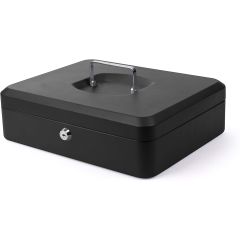 Grande Caisse à Monnaie - Noir - 300 x 240 x 90 mm : PAVO Visuel