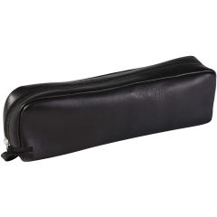 Trousse rectangulaire pour stylos - Cuir Noir : CLAIREFONTAINE Visuel