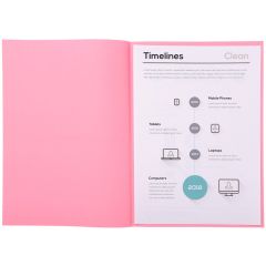 Sous-chemises pour dossier A4 Rose EXACOMPTA 850103E