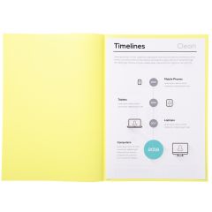 Sous-chemises pour dossier A4 Jaune EXACOMPTA 850105E