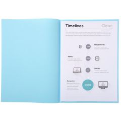 Sous-chemises pour dossier A4 Bleu clair EXACOMPTA 850106E