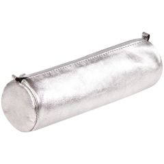 Trousse en Cuir pour stylos - Argent : CLAIREFONTAINE Photo