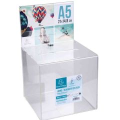 Urne transparente - 210 x 210 x 365 mm - Cristal : EXACOMPTA Office image