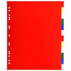 Jeu de 12 intercalaires souples en PP - Format A4 Maxi - Assortiment EXACOMPTA Image