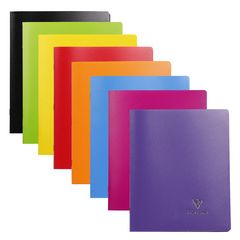 CLAIREFONTAINE 951411C : Cahier Koverbook - POLYPRO - 96 pages à grands carreaux - 170 x 210 mm - assortiment