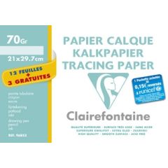 Papier calque - 70 g - A4 : CLAIREFONTAINE (96853C)  