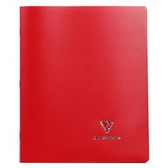 CLAIREFONTAINE 981414C : Cahier Koverbook - POLYPRO - 96 pages à grands carreaux - 240 x 320 mm - rouge