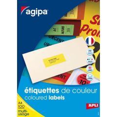 Étiquettes adresses vertes - 70 x 31 mm : AGIPA Lot de 2700 Visuel