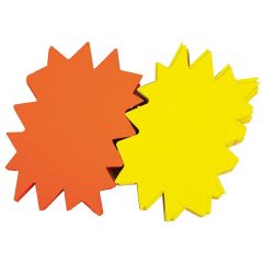Carton fluo non effaçable - Etoile - 240 x 320 mm - Jaune/Orange : AGIPA Lot de 25 Modèle