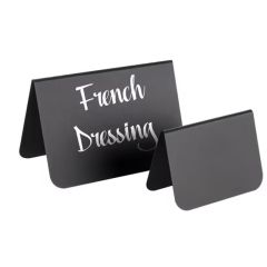 Présentoir de table en PVC - 75 x 35 x 50 mm - Noir - Lot de 10 : APS image