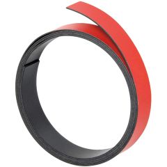 Bande magnétique - 5 mm x 1 m - Rouge : FRANKEN Visuel