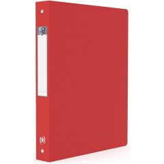 Classeur souple - 4 anneaux de 40 mm - Rouge : OXFORD Memphis Visuel