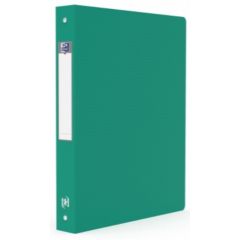 Classeur souple - 4 anneaux de 40 mm - Vert : OXFORD Memphis Visuel