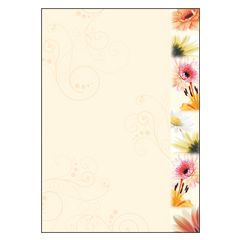 SIGEL DP788 : Lot de 50 feuilles de papier - Style de fleurs
