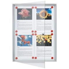 Vitrine d'Intérieur plate - 9 feuilles A4 - 980 x 730 mm : FRANKEN X-tra!Line Visuel
