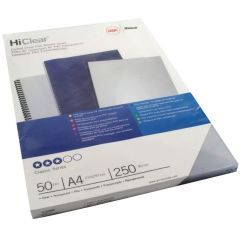 Plat de Couverture pour Reliure A4 - PVC 0,25 mm - Transparent : GBC Lot de 50 Visuel