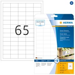 HERMA etiquettes blanches résistantes aux intempéries 38,1 x  21,2 mm 10913