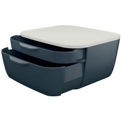 Photo Bloc de classement - 2 Tiroirs - Gris LEITZ My Box Cosy