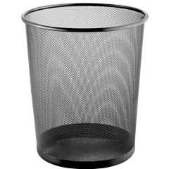Corbeille à Papier 23 litres en métal - Noir HELIT The circle network