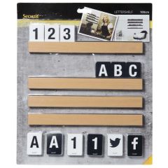Lettres décoratives - Marron SECURIT Letter Shelf Image