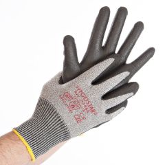 Gants de travail anti-coupure - Taille XXL - Gris/Noir : HYGOSTAR Cut Safe Visuel