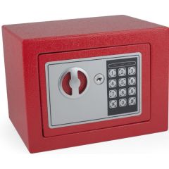 Mini Coffre-fort Serrure à code - 6 L - Rouge PAVO