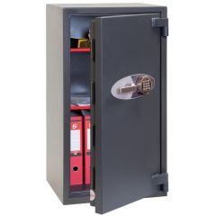 Coffre-fort ignifuge Elara Grade III Vol - Serrure à code HS3551E PHOENIX semi-ouvert
