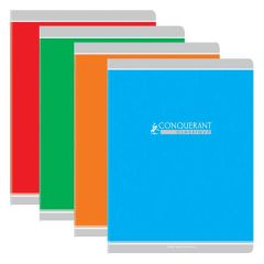 Photo Cahier 96 pages Grands carreaux - 170 x 220 mm : CONQUERANT 100104282