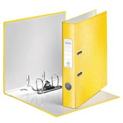 Photo Classeur à levier et 2 anneaux - Dos 50 mm - Jaune LEITZ WOW Visuel