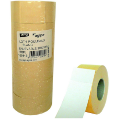 Etiquettes rectangulaires étiqueteuse de prix - 26 x 16 mm AGIPA