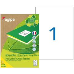Photo Étiquettes adhésives - 210 x 297 mm - Blanc AGIPA
