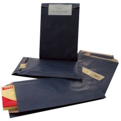 Pochette d'emballage en papier - 110 x 210 mm - Kraft Bleu AGIPA 