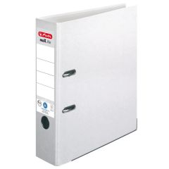Photo Classeur à levier en papier - Dos 80 mm - Blanc : HERLITZ  10841559