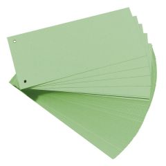 Photo Intercalaires en carton - 240 x 105 mm - Vert : HERLITZ Lot de 100 réf. 10843506