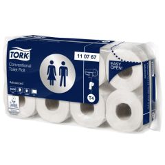 Rouleau de papier toilette - 2 couches TORK Lot de 8 Hygiène
