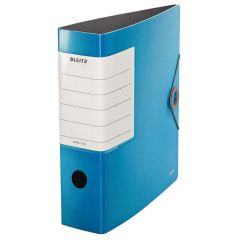 Photo Classeur solide à levier - Dos 82 mm - Bleu clair : LEITZ 1112-00-30