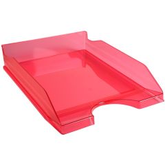 Photo Corbeille à courrier Ecotray - Framboise Translucide EXACOMPTA Linicolor Image
