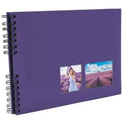 Photo Album photos à spirales - 320 x 220 mm - Violet EXACOMPTA Milano