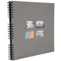 Photo Album photos à spirales - 320 x 320 mm - Gris EXACOMPTA Milano
