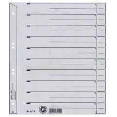 Photo Intercalaires en carton - 240 x 300 mm - Gris : LEITZ Lot de 25 - 1650-30-85