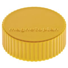 Photo Aimants ronds - 34 mm - Jaune MAGNETOPLAN Discofix Lot de 10 Affichage