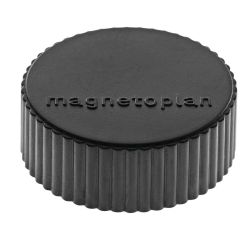 Aimants ronds - 34 mm - Noir MAGNETOPLAN Discofix Lot de 10 Affichage photo