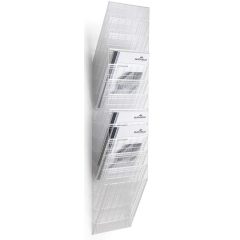Photo Set de porte-brochures mural - 12 compartiments A4 - Transparent : DURABLE Flexiboxx 12 1709763400
