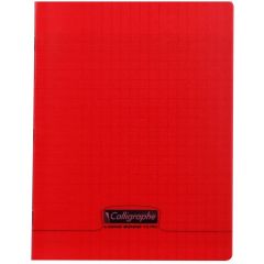 Photo Cahier Séyès 48 pages - 170 x 220 mm - Rouge CALLIGRAPHE Polypro
