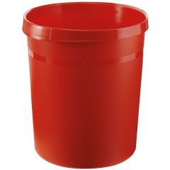 Photo Corbeille à papier 18 litres Rouge HAN Grip 18190-17